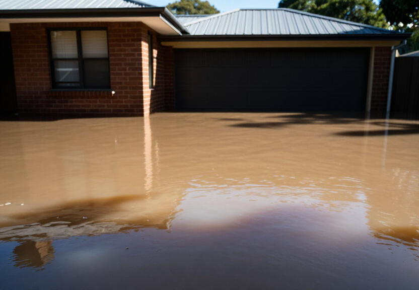 Before and After Flood Cleanup in Caringbah
